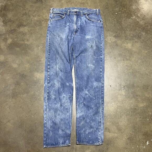 Vintage 70s Levi's 505 Dark Single Stitch Talon Jeans 34x33 - Picture 1 of 7